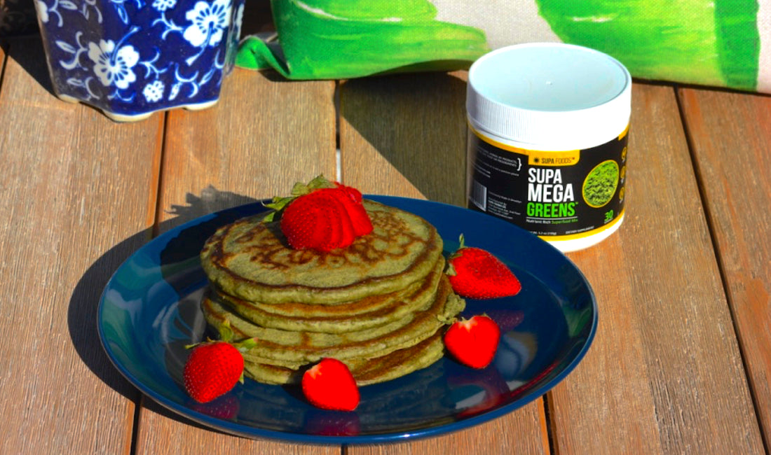 SUPA MEGA GREEN PANCAKE RECIPE (By Chef Lauren Von Der Pool)