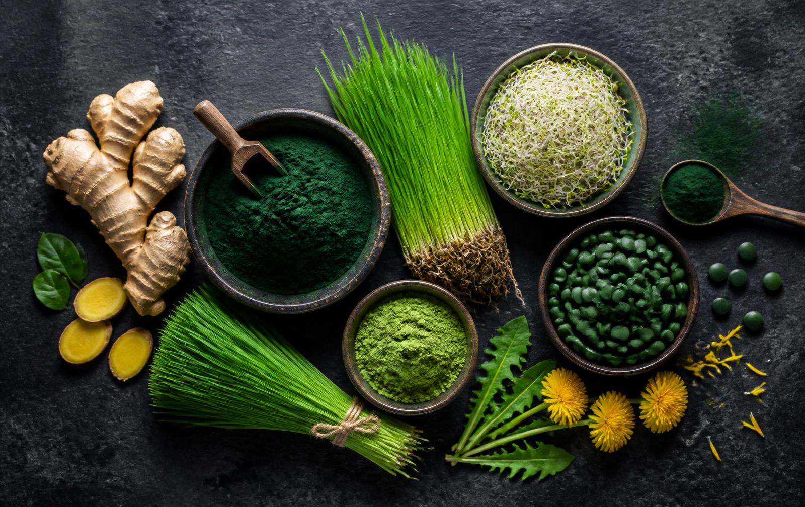 Fresh organic superfood ingredients